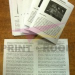 Οκτασέλιδα φυλλάδια με δύο συρραπτικά στη μέση - Ασπρόμαυρες φωτοτυπίες