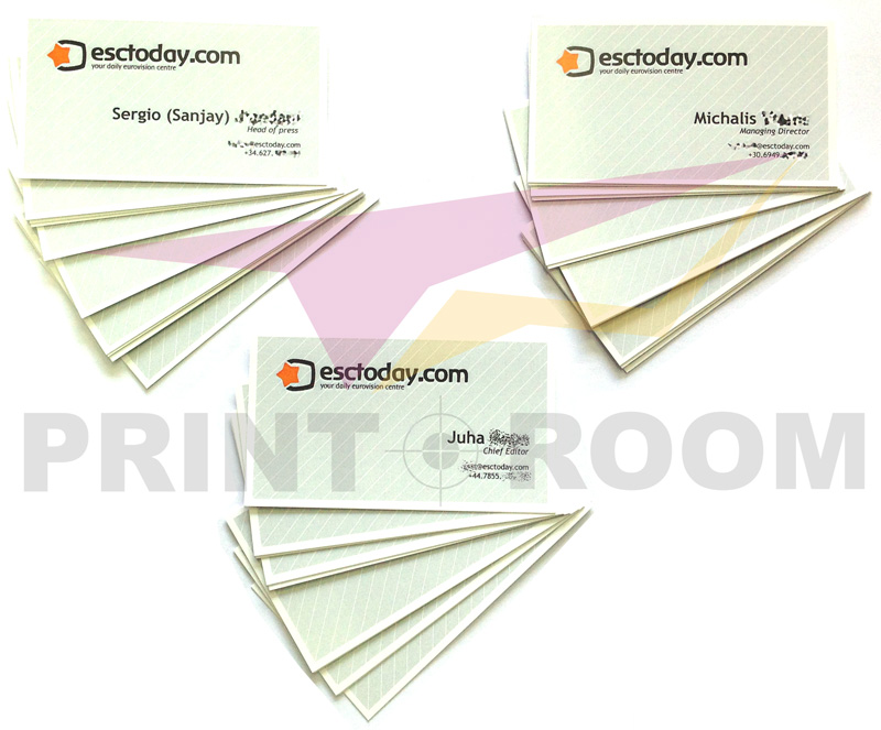 Επαγγελματικές κάρτες, έγχρωμες, μίας όψης - PrintRoom.gr
