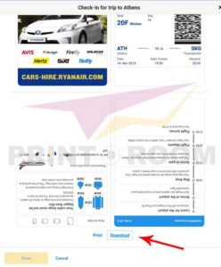 Εκτύπωση καρτών επιβίβασης - Boarding passes