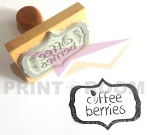 Ξύλινη σφραγίδα με λογότυπο - Rubber stamp with logo