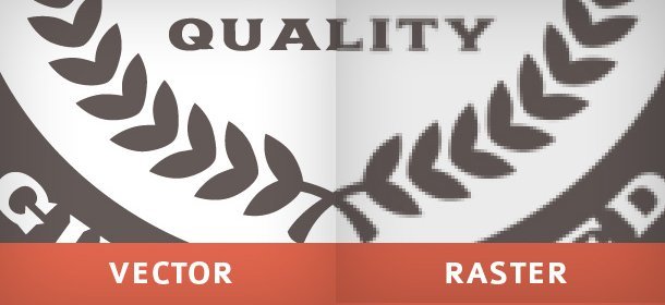 Δεξιά το γραμμικό (vector), αριστερά το φωτογραφικό (raster) και η ευδιάκριτη διαφορά τους