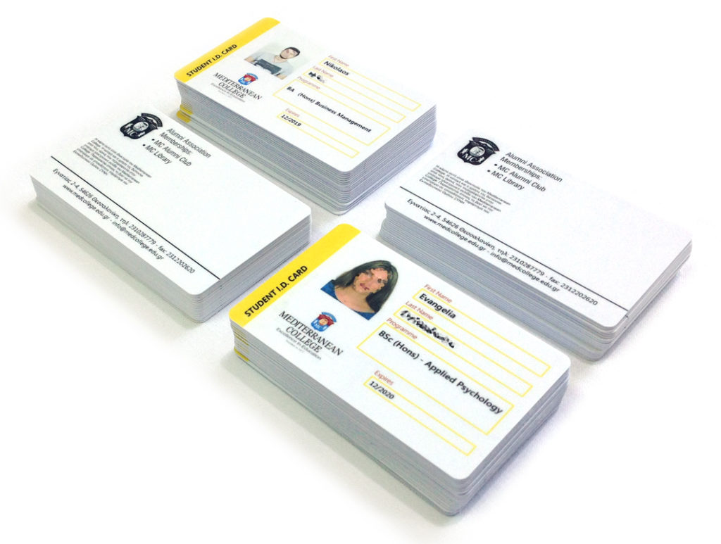 Πλαστικές PVC Κάρτες Μαθητών ΙD Cards