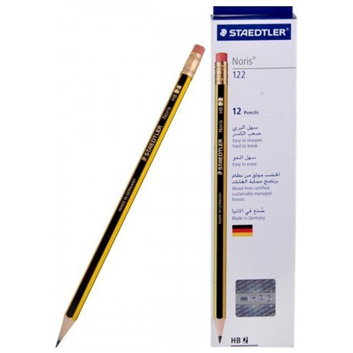 Μολύβι με Σβήστρα Staedtler HB Noris 122