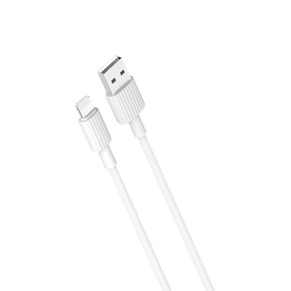 Καλώδιο Φόρτισης USB to LIGHTNING data cable XO Simple is Beauty - 1m 2.4A Λευκό
