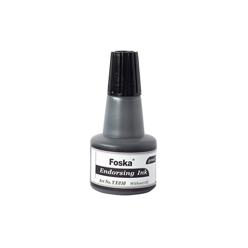 Μελάνι σφραγίδας FOSKA 30 ml - Μαύρο