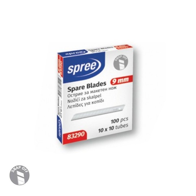 Ανταλλακτικές Λεπίδες για Κοπίδι Spree 9 mm - 10 τεμ