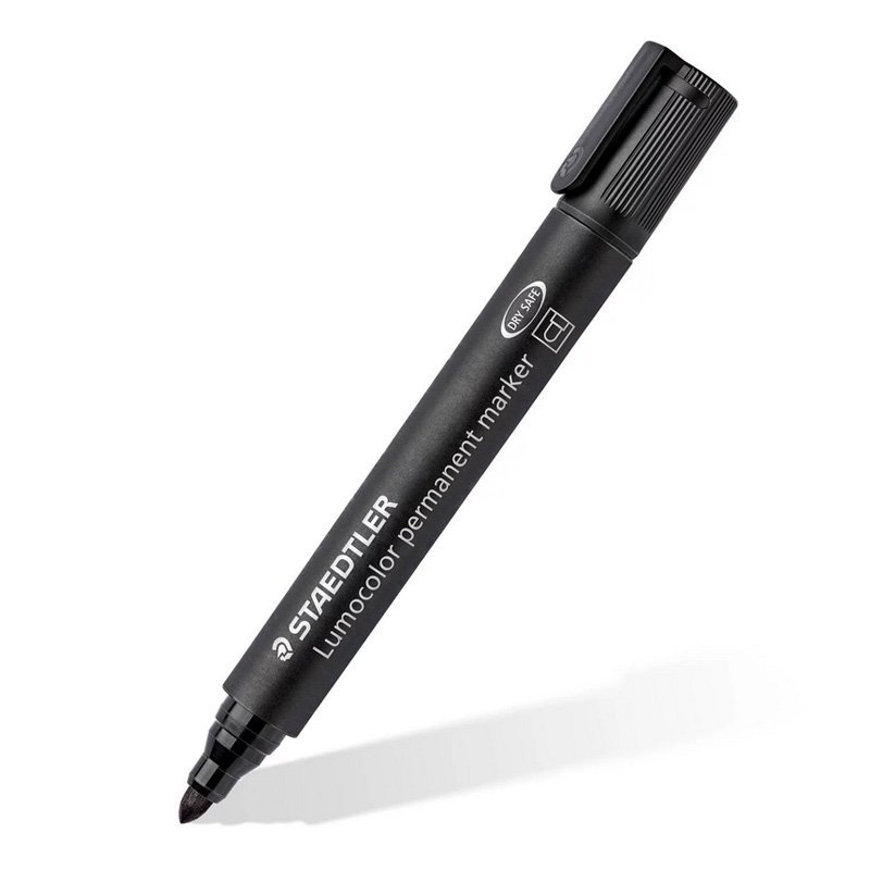 Μαρκαδόρος Ανεξίτηλος Staedtler 352 στρόγγυλη μύτη - Μαύρο