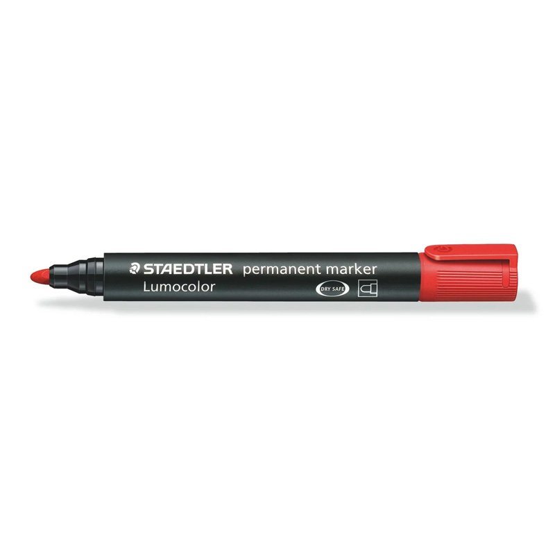 Μαρκαδόρος Ανεξίτηλος Staedtler 352 στρόγγυλη μύτη - Κόκκινο