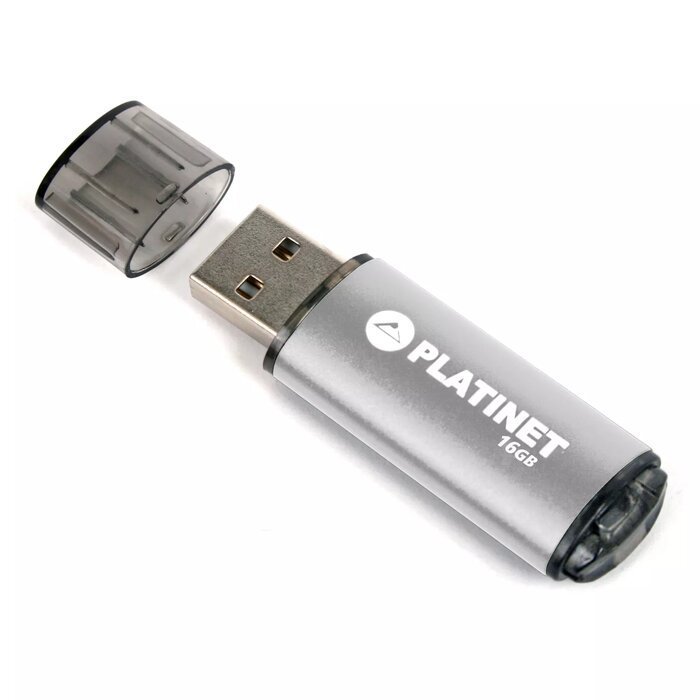 Platinet X-depo 16GB USB Flash Drive 2.0 Στικάκι - Ασημί