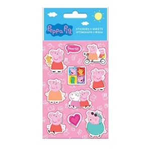 Αυτοκόλλητα Peppa Pig - 8X12cm 5 φύλλα