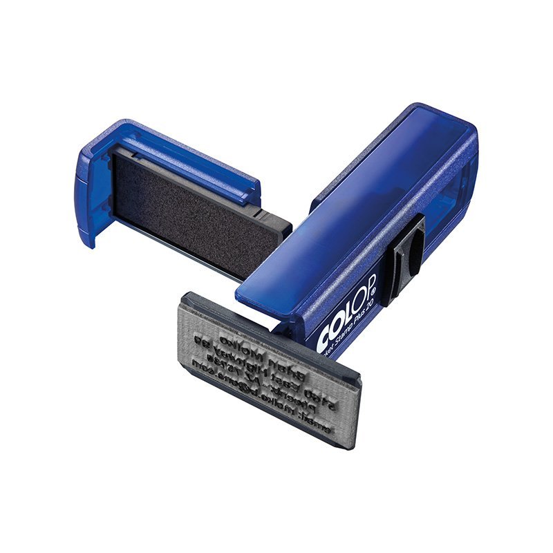 Σφραγίδα τσέπης Colop Pocket Stamp Plus 20 - Indigo Μπλε - Image 2