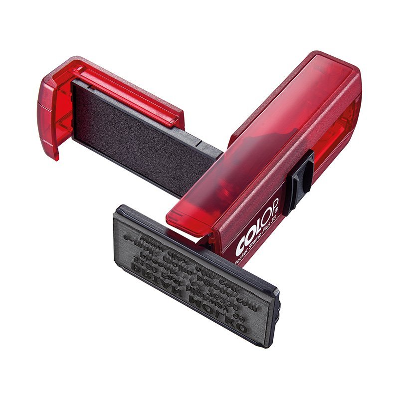 Σφραγίδα τσέπης Colop Pocket Stamp Plus 30 - Ruby Κόκκινο - Image 2