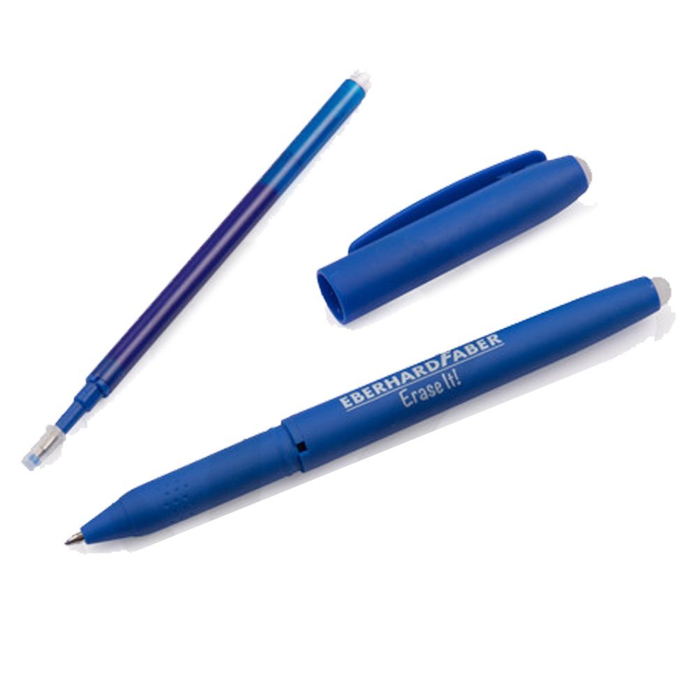 Στυλό που σβήνει Eberhard Faber Erase it! Soft Touch 0,7 mm Gel - Μπλε - Ανταλλακτικό Refill - Image 3