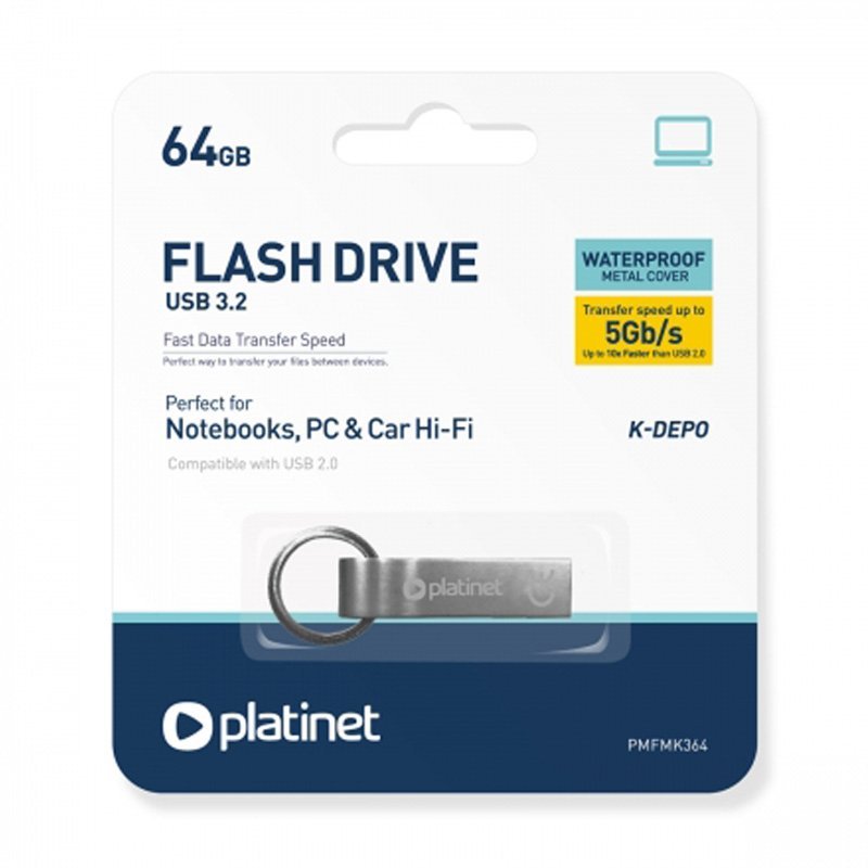 Platinet K-Depo 64GB USB Flash Drive 2.0 στικάκι