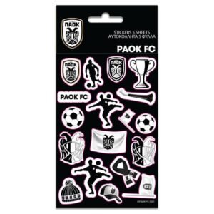 Αυτοκόλλητα ΠΑΟΚ 8x12 εκ - 5 φύλλα